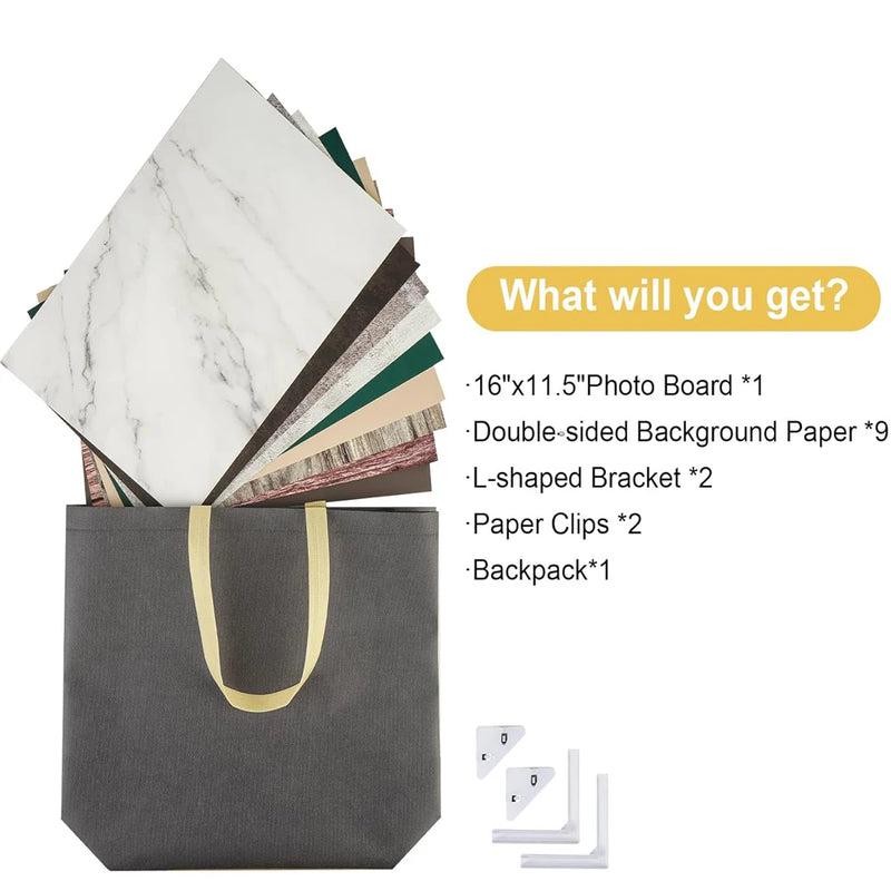 Selens Background Paper Double-Sided Product Photography Backdrops Photo Studio Kits Props  for Food/Makeup/Jewelry/Christmas