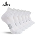 6 Pairs of Men's Solid Color Vertical Striped Mid-Calf | SAMAG