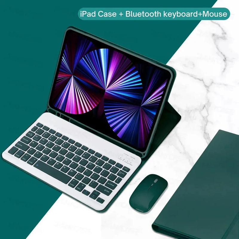 Tablets Keyboard Case For iPad 10th 11th A16 Generation Air 11 2025 Air 4 5 10.2 9/8/7th 10.5 9.7 Pro 12.9 13 11 Mini 6 7 Cover