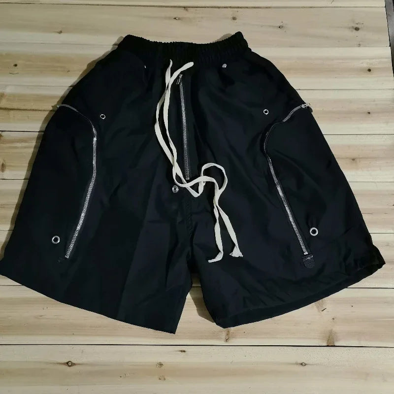 Men's Dark Series RO Style Cargo Shorts Multi-Zipper Big | SAMAG
