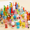 10PCS Miniature Resin Drink Bottles Set, Mixed Random Mini Wine Bottles for Phone Case/DIY Doll House Micro Landscape Decoration