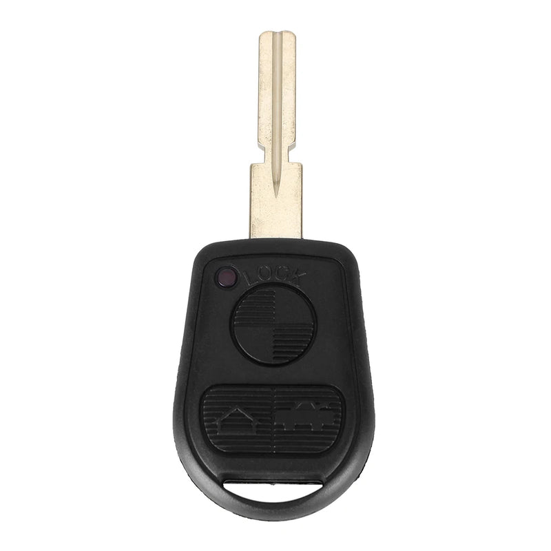 KEYYOU 3 Button Remote Key Shell Fit For BMW E31 E32 E34 E36 E38 E39 E46 Z3 Z4 Case Fob 3 BTN Uncut Key Fob Case