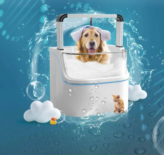Dog Spa Bathtub with Ozone Pet Multifunctional Bathtub Adjustable Dog Surfing and Grooming Bathtub for Pet Spa
