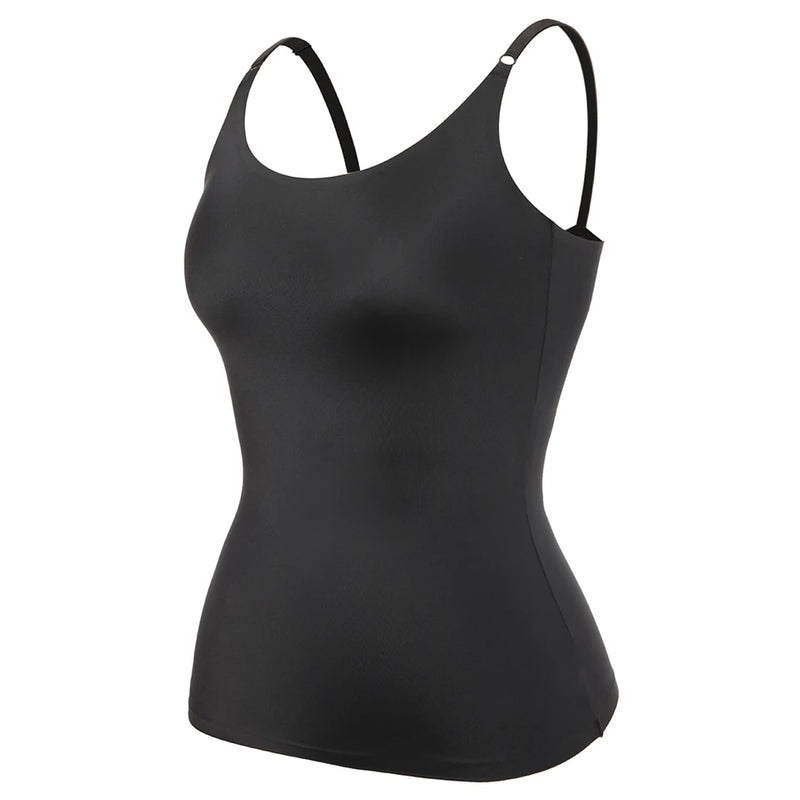 Seamless Shapewear Tank Tops Camisole Women Tummy Control Smooth Compression Vest Nude Black Women Clothing