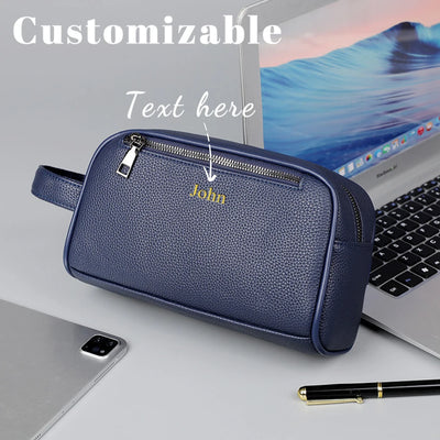 Customized Name Men's Business Handbag Made of Soft | SAMAG