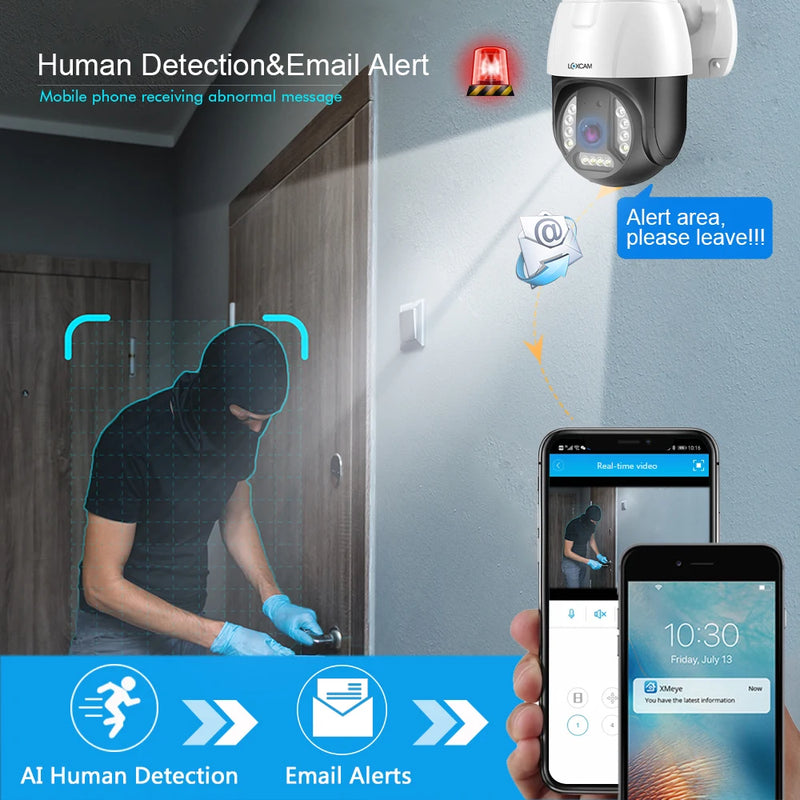 XMEYE 32CH Security Camera System 4K POE NVR Set Outdoor POE IP PTZ Camera Face Detection Two Way Audio Video Surveillance Kit