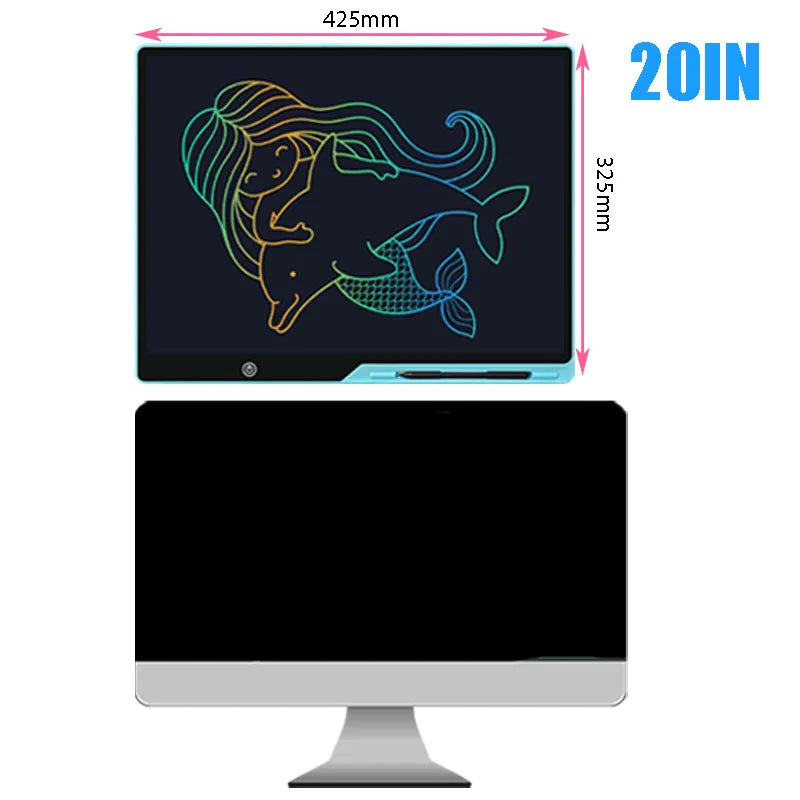 20Inch LCD Children's Drawing Tablet Toys For Girls Boys Electronic Doodle Writing Tablet Charging Handwriting Pad Children Gift