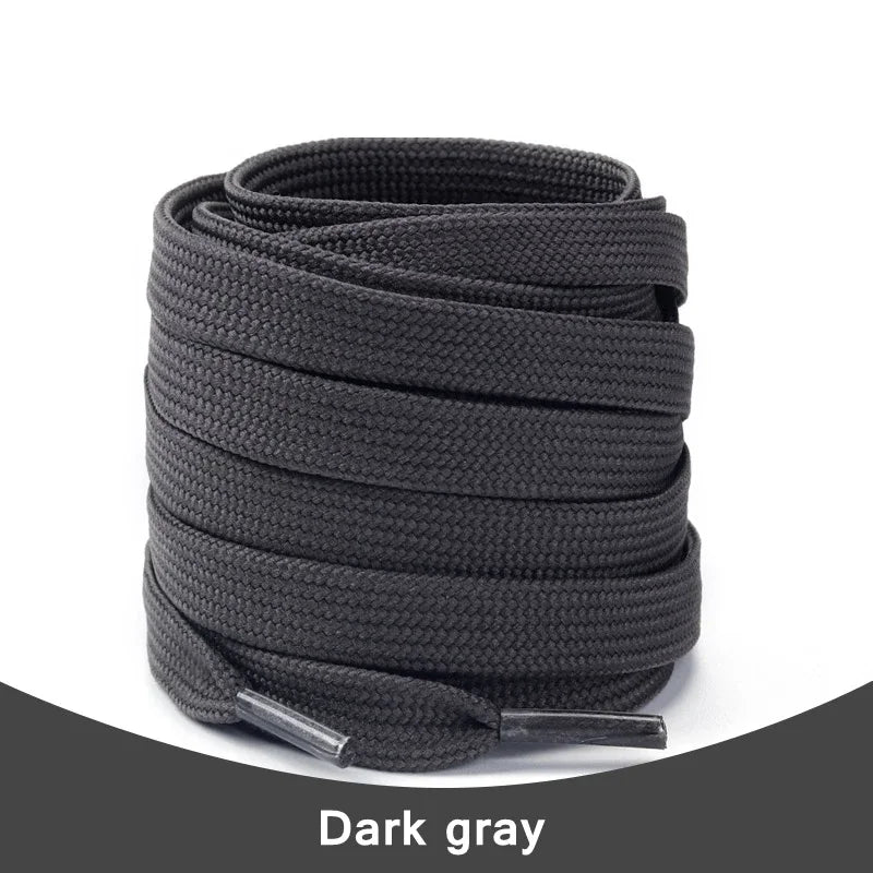 1Pair Solid Flat Shoelaces Sneakers Canvas Shoe laces Women Men Shoelace 21Colors Width 0.8cm Classic Laces for Shoes Strings