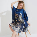 19MM100% Mulberry Silk Nightgowns For Women  Long Silk Nightgown Women Nightdress  Floral Real Silk sleepwear Ladies Female Gift