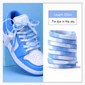 1 Pair Cotton Shoelaces Trend Tie Dye Shoe Laces Personality Men and Women Casual Shoes Universal Flat Shoelaces 120/140/160cm