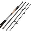 Ultra-Short Portable Travel Fishing Rod 1.98m/2.1m 4 Section 100% High Carbon Lure Rod 4-25g Power Spinning/Casting