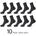 HSS 2023 Men's Cotton Socks New styles 10 Pairs / Lot Black Business Men Socks Breathable Spring Summer for Male US size(6.5-12)