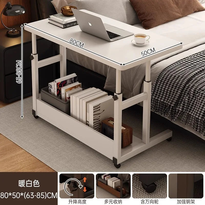 Factory Direct 2026 Bedside table Movable lifting tabl e Bedroom bedside writing ta ble Student home desk Laptop computer tab le
