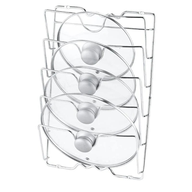 Kitchen Organizer Rack Wall Hanging Pot Cover Five - Layer Lid Metal Rust - Free Multifunctional Storage - View 5 | SAMAG