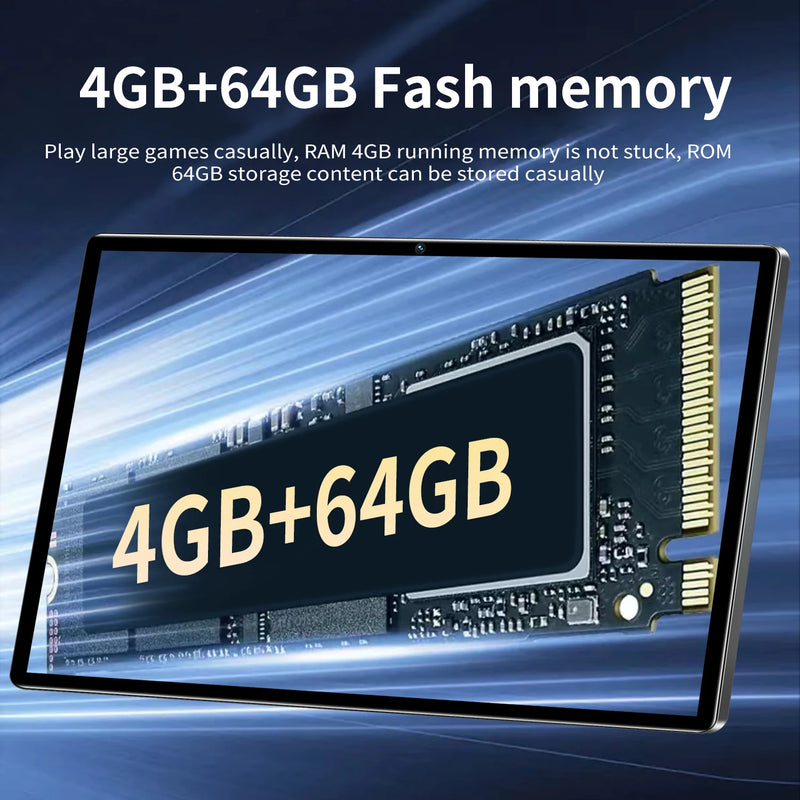 New 2026 Android 13 Tablet, 4GB RAM+64GB ROM, 6000 Battery, Multifunctional Tablet for office and Entertainment