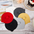 Silicone Mug Glass Cup Cover 1PC Sealing Protective Lid Heat Temperature Preserve for Tea/Coffee/Milk with Convex Handle