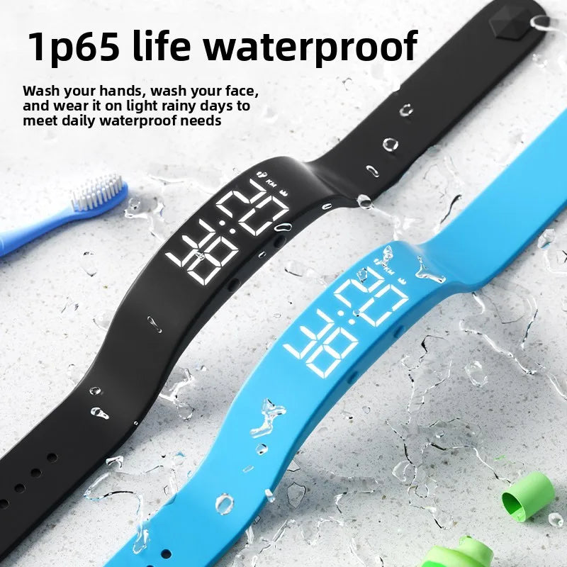 Casual Fashion Digital Watch Male Female Middle High School Student Waterproof Silent Vibration Alarm - Visuel 4 | SAMAG