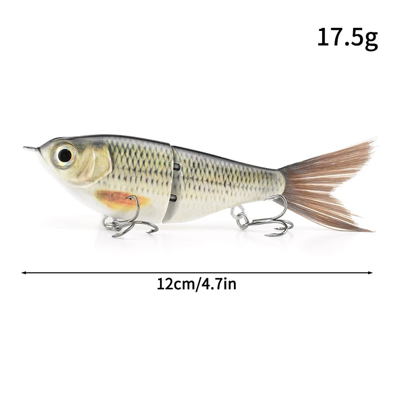 11.5cm 18.5g Balam Glide Bait Swimbait Joint Giant Pike | SAMAG