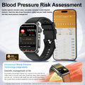 Health managed Non-Invasive Laser Physiotherapy Smart Watch Blood Pressure Uric Acid Call ECG+PPG 650nm Laser Smart Watch 2026