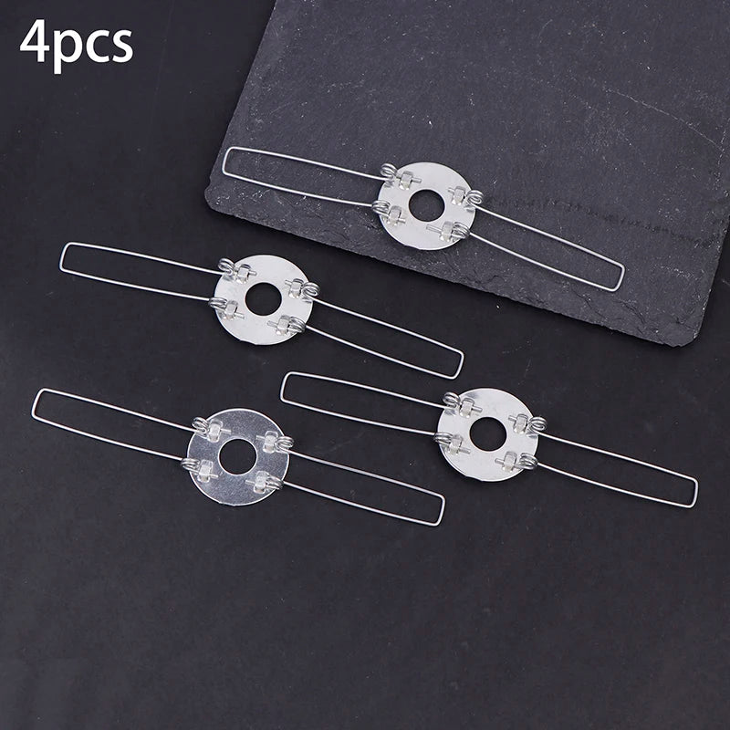 4Pcs 2-Forks 3-Forks Galvanized Fixing Spring Clip Spring Buckle For Fixing Lampshade Shrapnel DIY For Pandent Lamps Lanterns