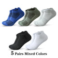 5 Pairs Ankle Running Socks Men Mesh Breathable Short | SAMAG