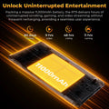OUKITEL RT9 Rugged Tablet - 10.1" HD Display, 24(6+18)GB+256GB, IP68 IP69K Waterproof, 11000mAh Battery Android 14 Tablet PC