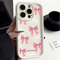Luxury Pink Cartoon Bow Tie Case For Xiaomi Redmi 15C 15 14C 13C 12C A5 Note 12 13 14 15 Pro Plus 5G 4G 11 11S Protection Cover