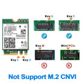 WiFi 6E AX210 Bluetooth 5.3 M.2 Wireless Card For Intel AX210NGW 2.4Ghz 5Ghz 6Ghz 5374Mbps 802.11ax For - Visuel 6 | SAMAG
