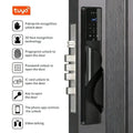Tuya App Security Lock, Waterproof Smart Door Locks with 3D Face & Palm Recognition Camera Video, Smart Lock Suitable for Israel