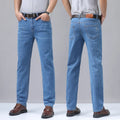 Men's Denim Jeans Thin Summer Straight Business Soft | SAMAG