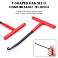 SEAMETAL 1pc Exhaust Spring Puller Tool Motorcycle Exhaust Spring Hooks T Handle Spring Hooks Wrench Spring Puller Removal Tools