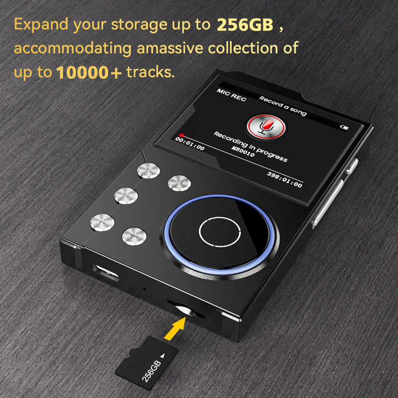 HiFi MP3 Player Lossless DSD Digital Audio Music Player Bluetooth-Compatible 5.3 Digital Music Player HiFi Lossless Audio Player