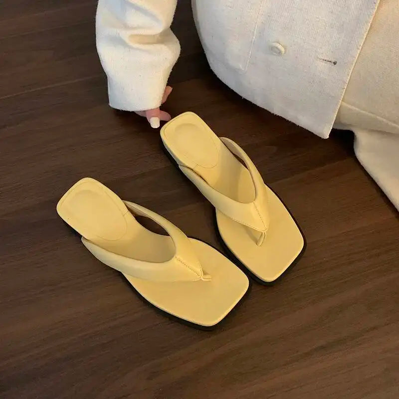 2026 Women's Wedges Heel Flip Flop Shoes Summer  Women Fashion Clip Toe Slippers Casual Comfort Beach Vacation Slides Shoe
