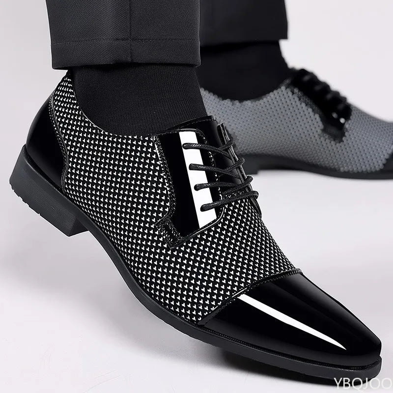 Large Size Fashionable Men's Office Formal Shoes, Low Cut Daily Comfortable Pointed Multifunctional Men's Wedding Shoes 2026