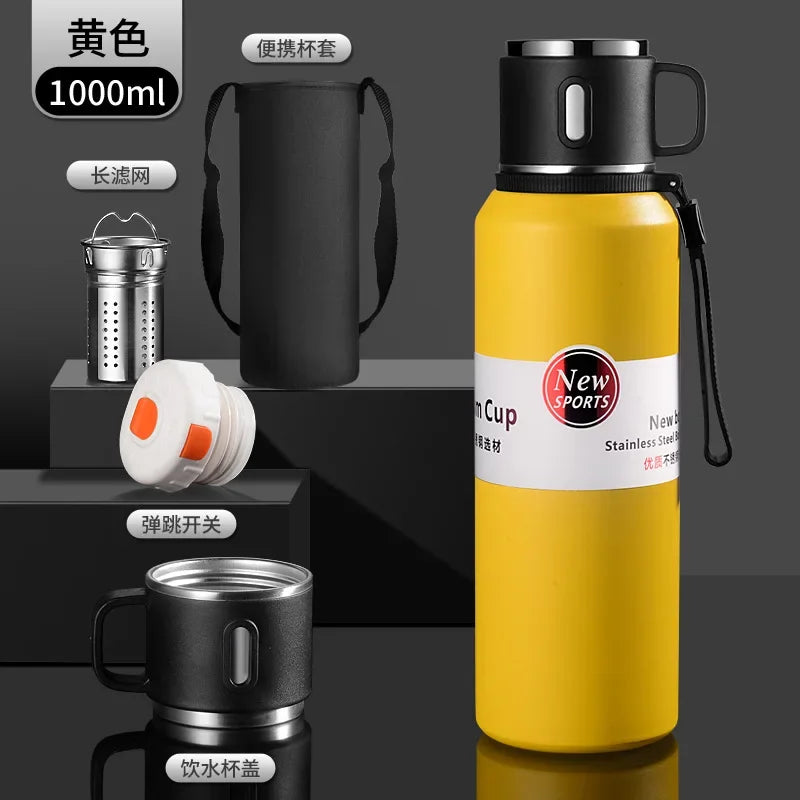Thermo Bottle Thermal Mug Stainless Steel Water Cup Thermos Large Capacity Keeps Cold Drinkware Tumbler Insulated Thermos Travel