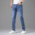 Summer Thin Men's Elastic Cotton Jeans Fashion Gray | SAMAG