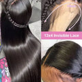 40 42 Inch 13x4 13x6 HD Transparent Bone Straight Lace Front Wigs 250% Brazilian Human Hair Wigs 5x5 Glueless Lace Closure Wigs