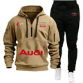 Audi Warm Hoodie Pullover Jacket & Two - Piece Casual Sport Pants Set Insulated Outdoor Fashion - View 4 | SAMAG