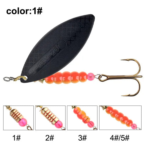 Spinner Lure Bait with Hooks Pesca Wobblers Metal Fishing - View 10 | SAMAG