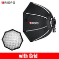TRIOPO KX Softbox 55CM 65CM 90CM 120CM Foldable Octagon Umbrella Soft Box for Godox AD200Pro V1 V860III Yongnuo Speedlite  Light