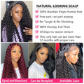 300 Density 13x6 Hd Deep Wave Frontal Wig 30 34inch Glueless Wigs 100% Human Hair Water Wave Curly Lace Front Wig For Women