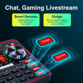 Tenlamp G3 Podcast Equipment Bundle Kit, Studio Sound Card Audio Mixer with Dynamic Condenser Wireless Mic, DJ Mixing Station Voice Changer for PC Smartphone Gaming Streaming Singing Recording YouTube