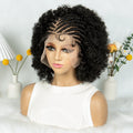 KIMA New Box Braided Wig Synthetic Full Lace Wigs Short Lengths for Black Women Men Braided Wig With Baby Hair Box Braiding Wigs