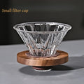 JUSTINLAU Hand Drip Coffee Pot Set High Borosilicate Glass Coffee Brewing Pot Espresso Filter Cups Household Coffee Accessories