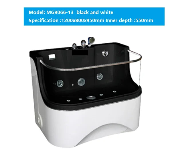Dog Spa Bathtub with Ozone Pet Multifunctional Bathtub Adjustable Dog Surfing and Grooming Bathtub for Pet Spa