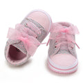0-18M Baby Shoes Infant Pre-Walker Shoes, Cute Pink Theme Casual Flat Shoes, Soft Sole Lightweight Comfortable for Girls