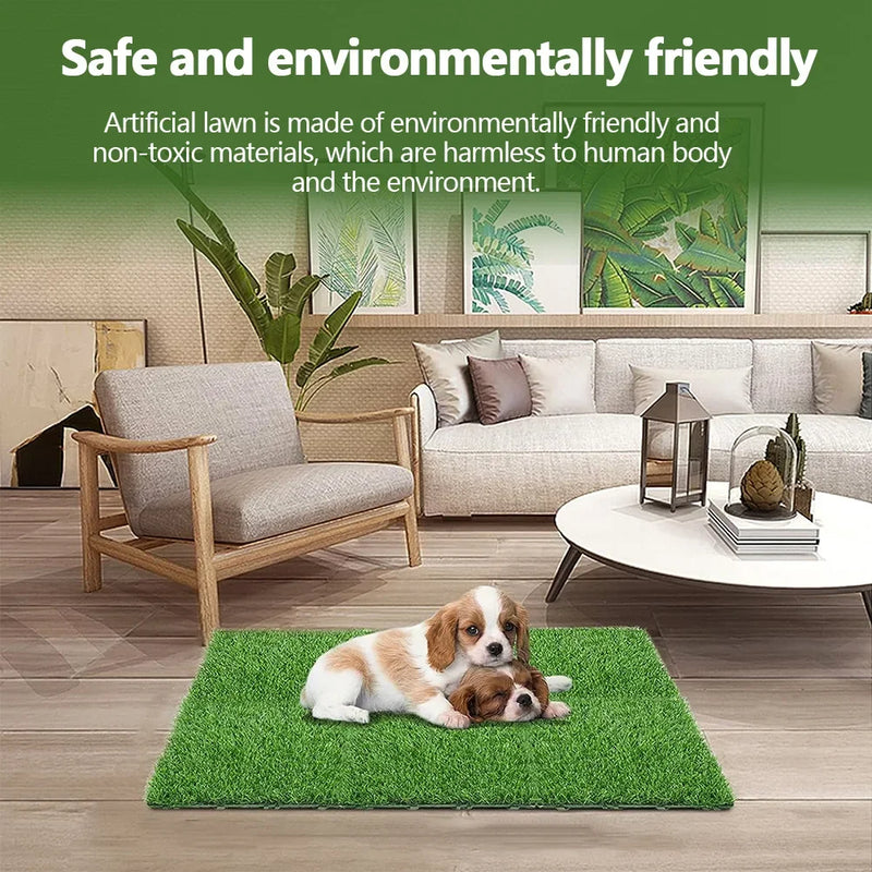 10 Pcs 12 Inchx12 Inch Grass Flooring Tiles Green Interlocking Grass Deck Tiles Turf Mat Grass Rug for Garden Lawn Patio Balcony
