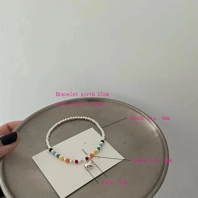 VENTFILLE 925 Sterling Silver Thai Silver Bracelet for Women Vintage Geometric Heart Love Lucky Punk Jewelry 2023 New Dropship