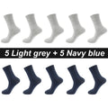 10Pairs/Lot Men Combed Cotton Socks Black Casual Business | SAMAG