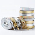 Luxury Faux Leather Shoelaces Gold Silver Flat Rope Shoelace Metal HeadSneakers Casual Shoes Laces 80/100/120/140/160cm 1Pair